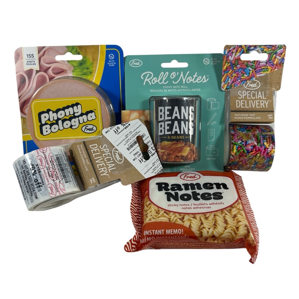 FRED Stationary NotePads & Quirky Sprinkles/CVS Receipt Shipping Tape Bundle!